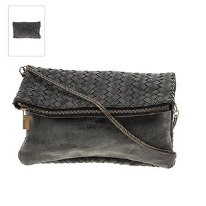 Deuxlux Zipper Crossbody Clutch Bag